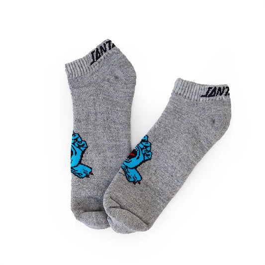 Meia Santa Cruz Skateboard Screaming Hand Invisivel  Grey/Cinza