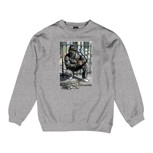 Moletom DGK importado Crewneck Fleece Grey/cinza