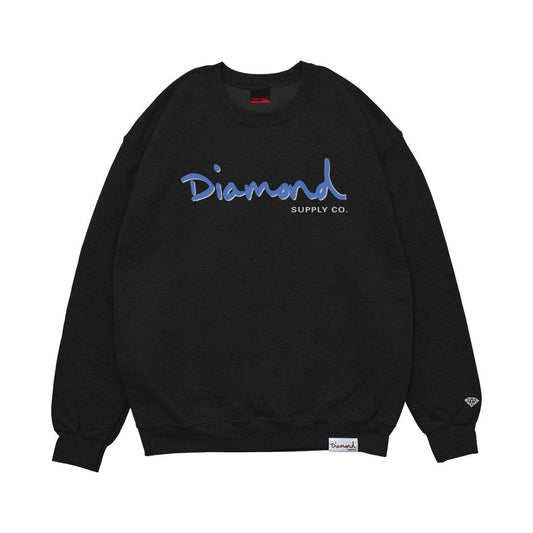 Moletom Diamond - OUTLINE CREWNECK - Black/Preto