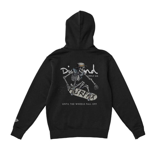 Moletom Diamond - SKULL TAIL GRAB HOODIE Black/Preto