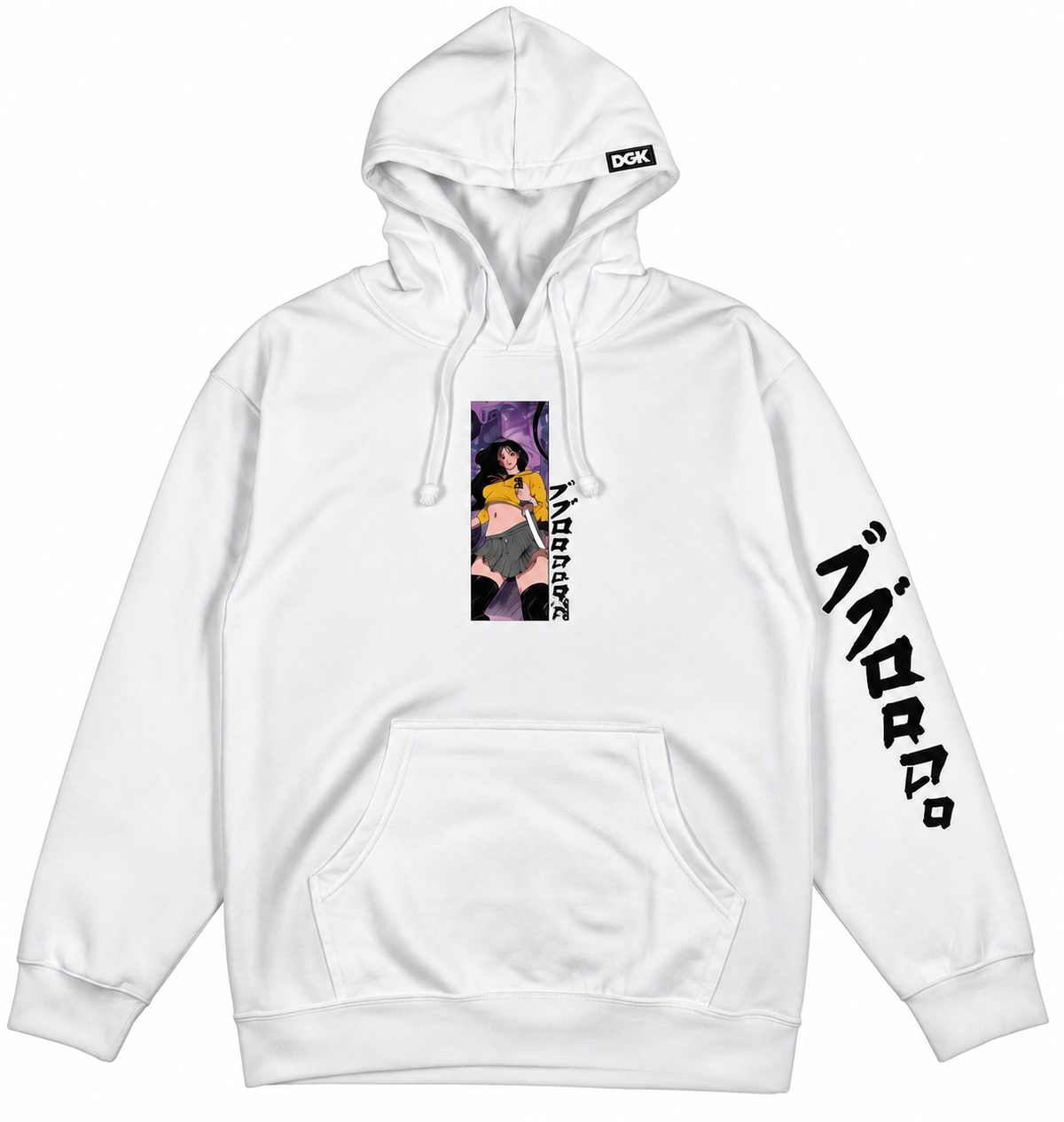 Moletom DGK importado Killin" Hooded Fleece White/Branco