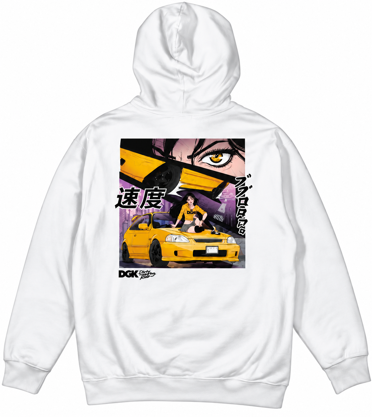 Moletom DGK importado Killin" Hooded Fleece White/Branco