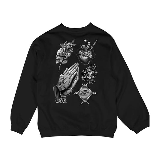 Moletom DGK importadoStay True Crewneck Black/Preto