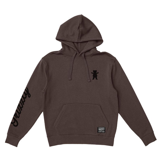 Moletom Grizzly - OG Mini Bear Script Hoodie Brown/Marrom