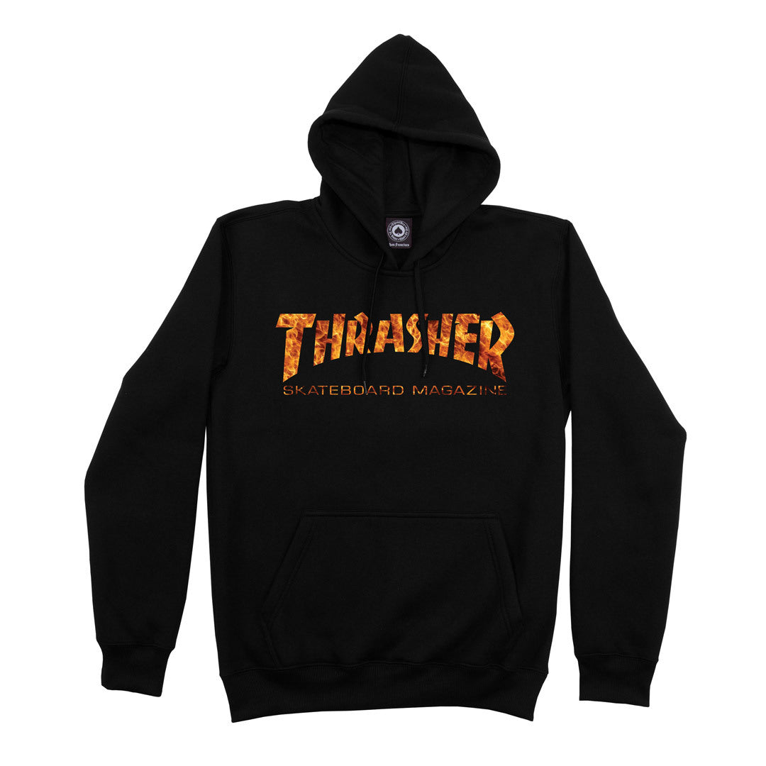 Moletom Thrasher MOLETOM THRASHER CANGURU FECHADO SKATEGOAT INFERNO - Black/preto