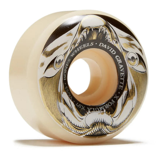 Roda Bones wheels X-FORMULA  GRAVETTE SALMON V6 WIDECUT 55MM 97A