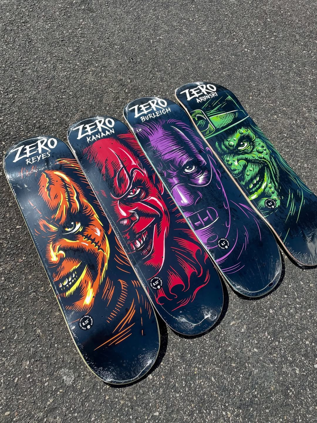 SHAPE MAPLE  Zero Skateboards – Reyes Fright night 2