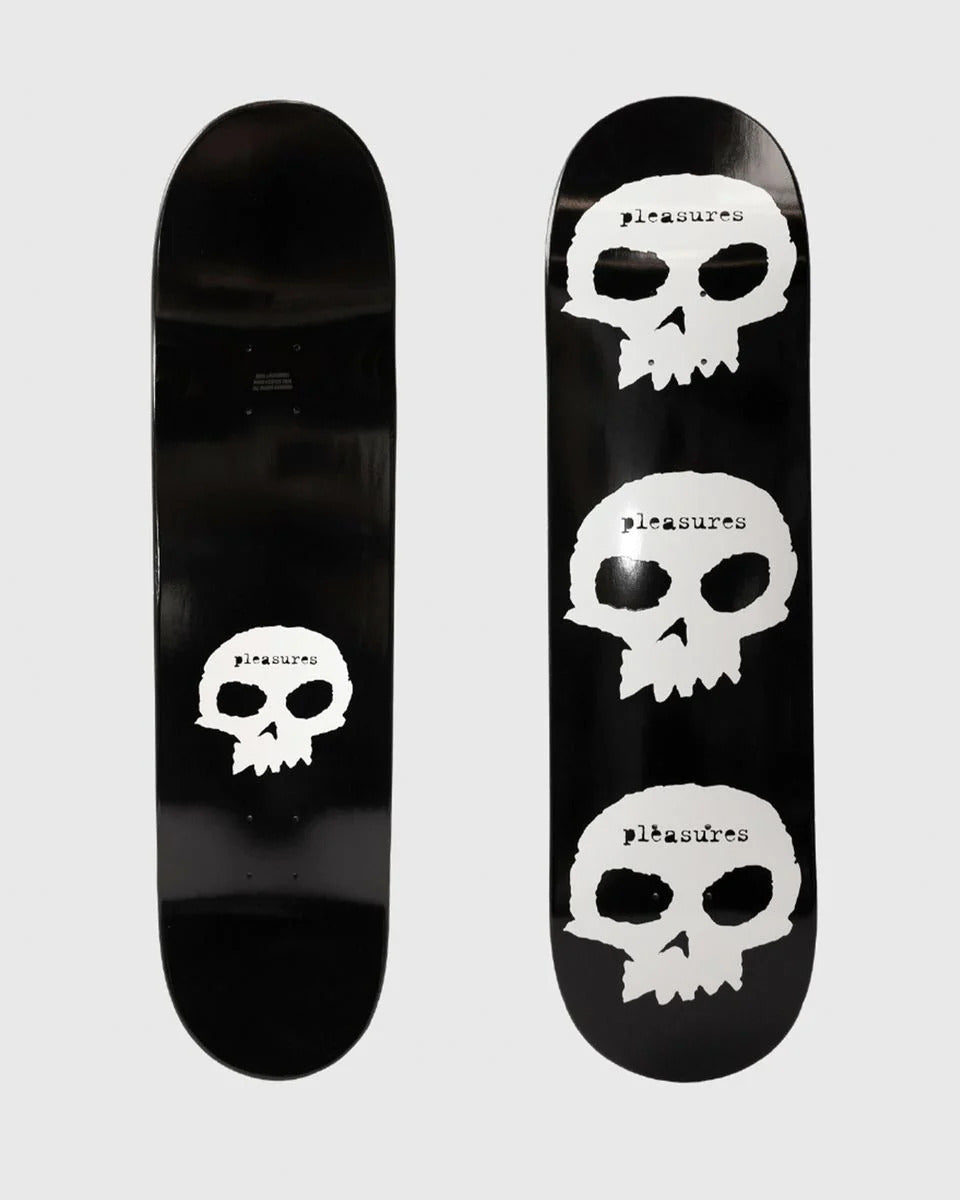 SHAPE MAPLE  Zero Skateboards – Pleasures 3 Skull
