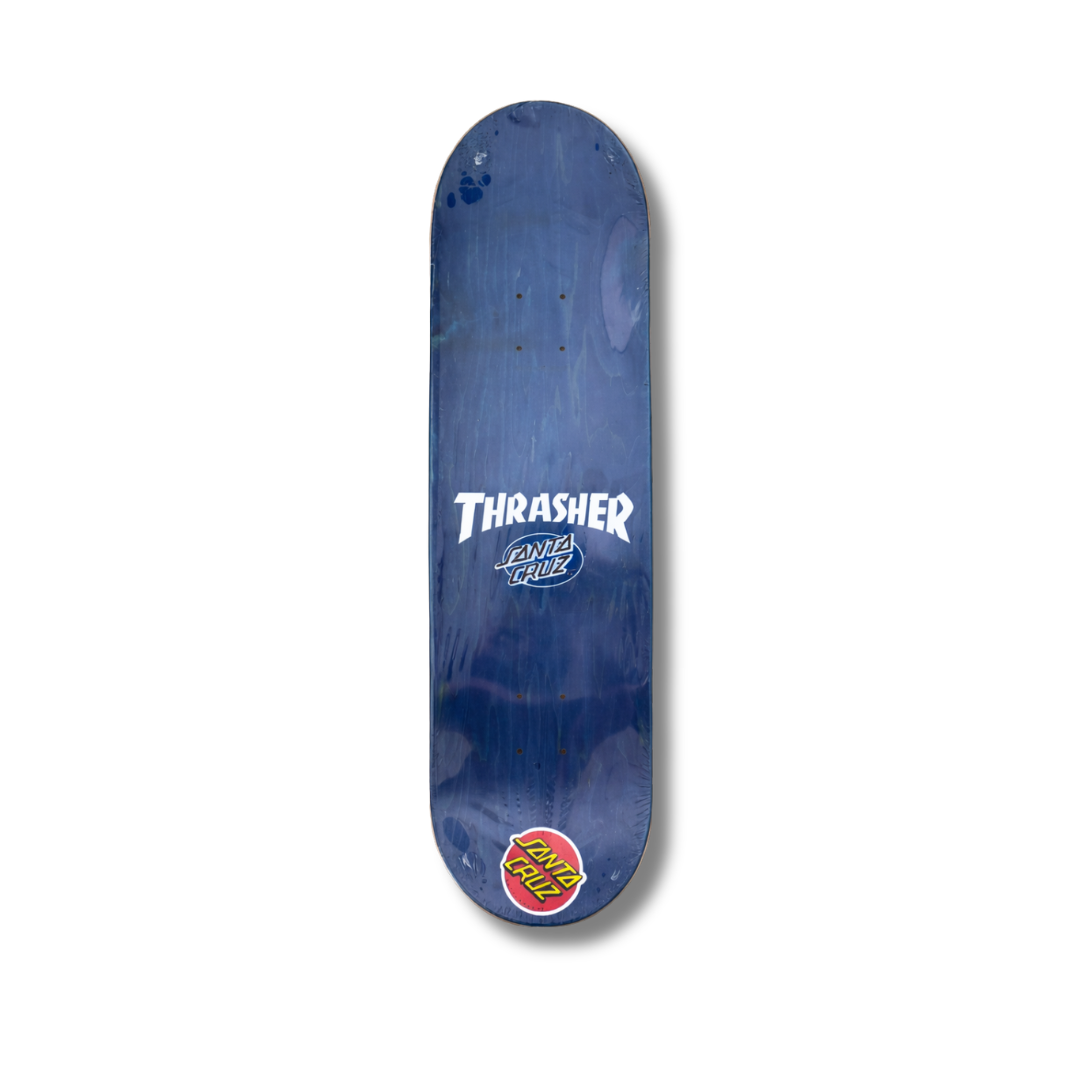 SHAPE IMPORTADO SANTA CRUZ MAPLE THRASHER  SCREAMING FLAME LOGO 8.5" +  Lixa Gringa já Aplicada