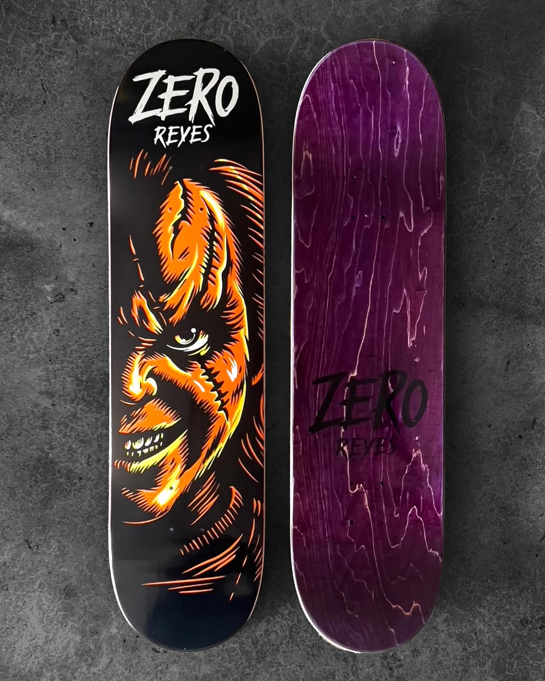 SHAPE MAPLE  Zero Skateboards – Reyes Fright night 2