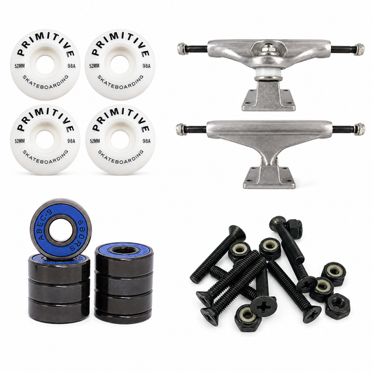 Setup Primitive Pro Street - Kit Truck + Roda + Rolamento + Parafuso de base
