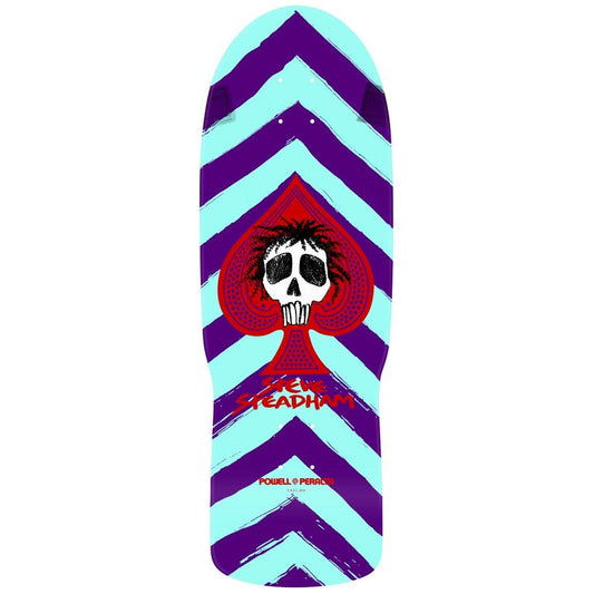 Shape importado Powell Peralta Steve Steadham Skull  Purple/Aqua 10”