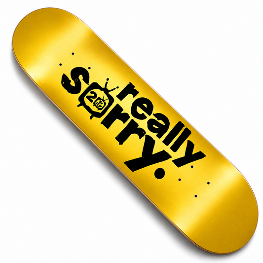 Shape FLIP Skateboards Really Sorry yellow 8.25"