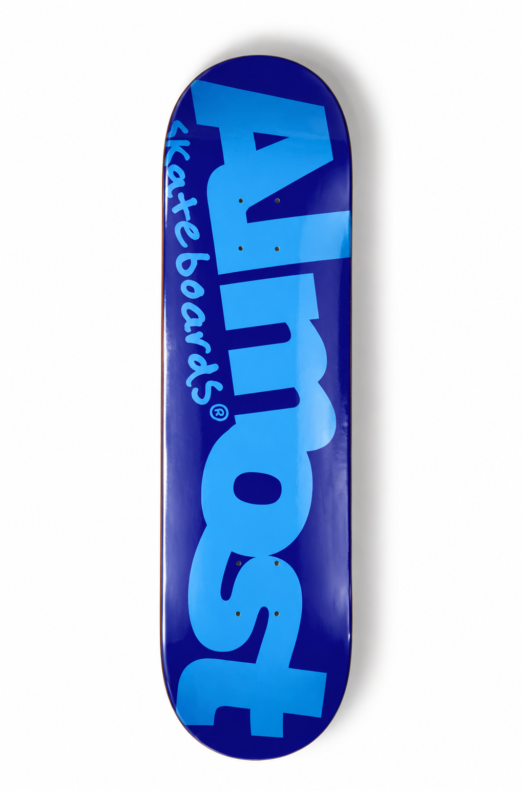 Shape Maple Almost Skateboard  Color Logo Blue Resin-7 8.5"