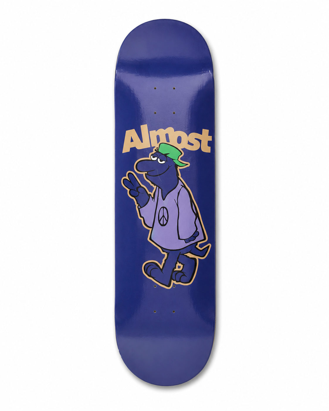 Shape Maple Almost Skateboard Peace Blue Resin-7 8.75"