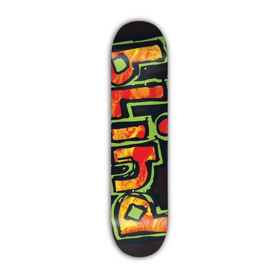 Shape Maple Blind OG logo RHM Resin-7  Orange/Green 8.25"