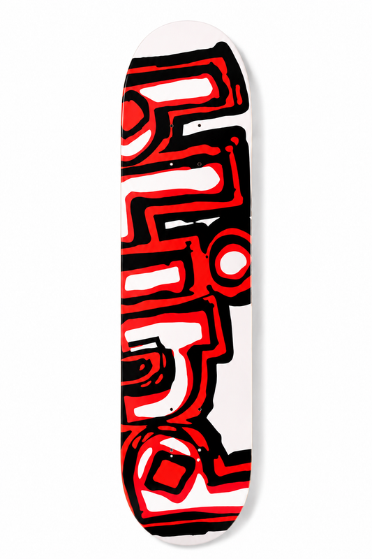 Shape importado Maple Blind OG logo Resin-7  white/Red 8.0"