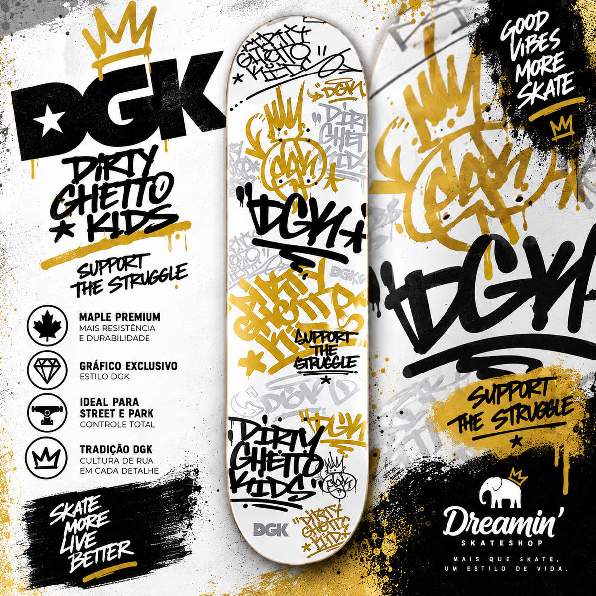 Shape importado Maple DGK - Tag 8.25"