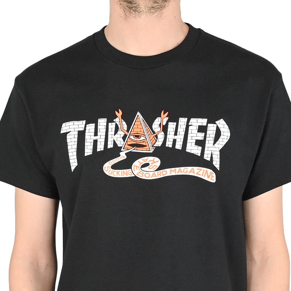 Camiseta Thrasher  TOY MACHINE PYRAMID - Black/preto