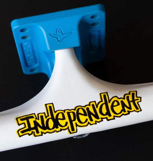 Trucks Independent 151 Stage 4   Pro Mark Gonzales Flat White Blue Standard - PRE VENDA