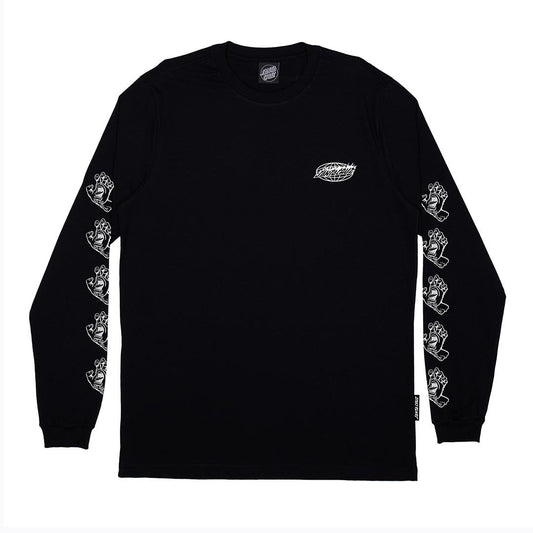 CAMISETA MANGA LONGA GLOBAL FLAME DOT MONO LS - BLACK/PRETO