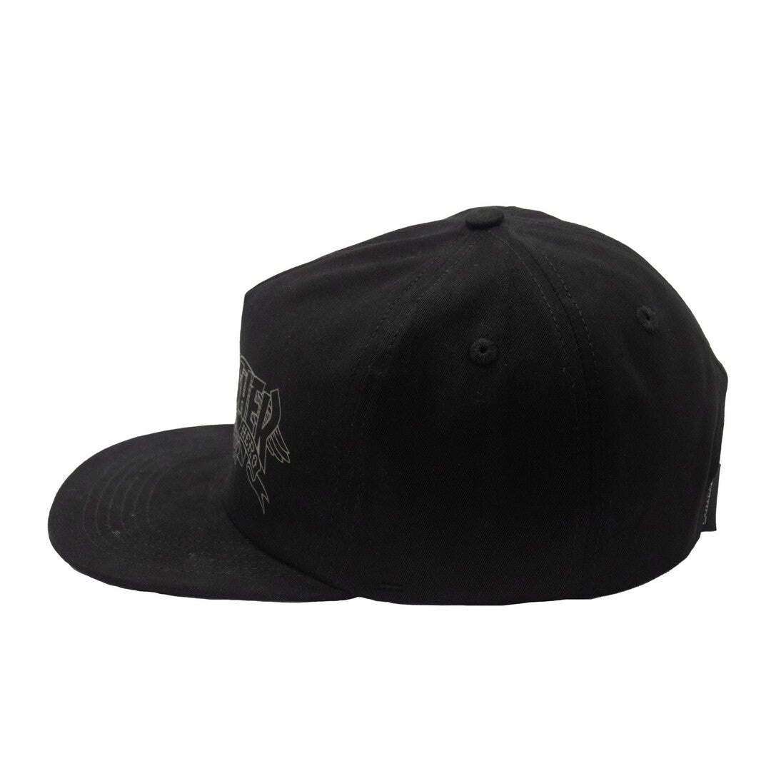 Boné Thrasher x Antihero  SNAPBACK MAG BANNER Black/Preto