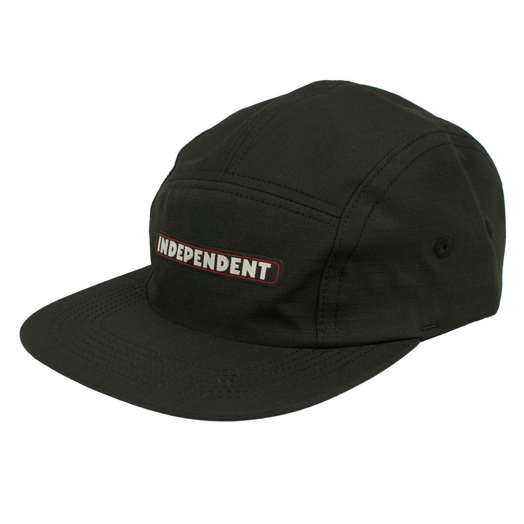Boné Independent Trucks  Five Panel BAR LOGO  - Black/preto