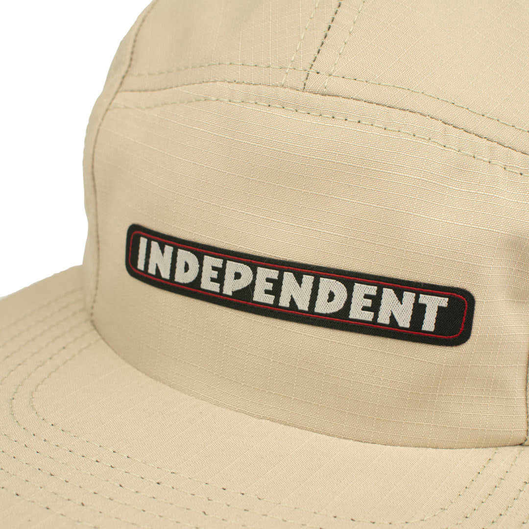 Boné Independent Trucks  Five Panel BAR LOGO  - Caqui/Bege