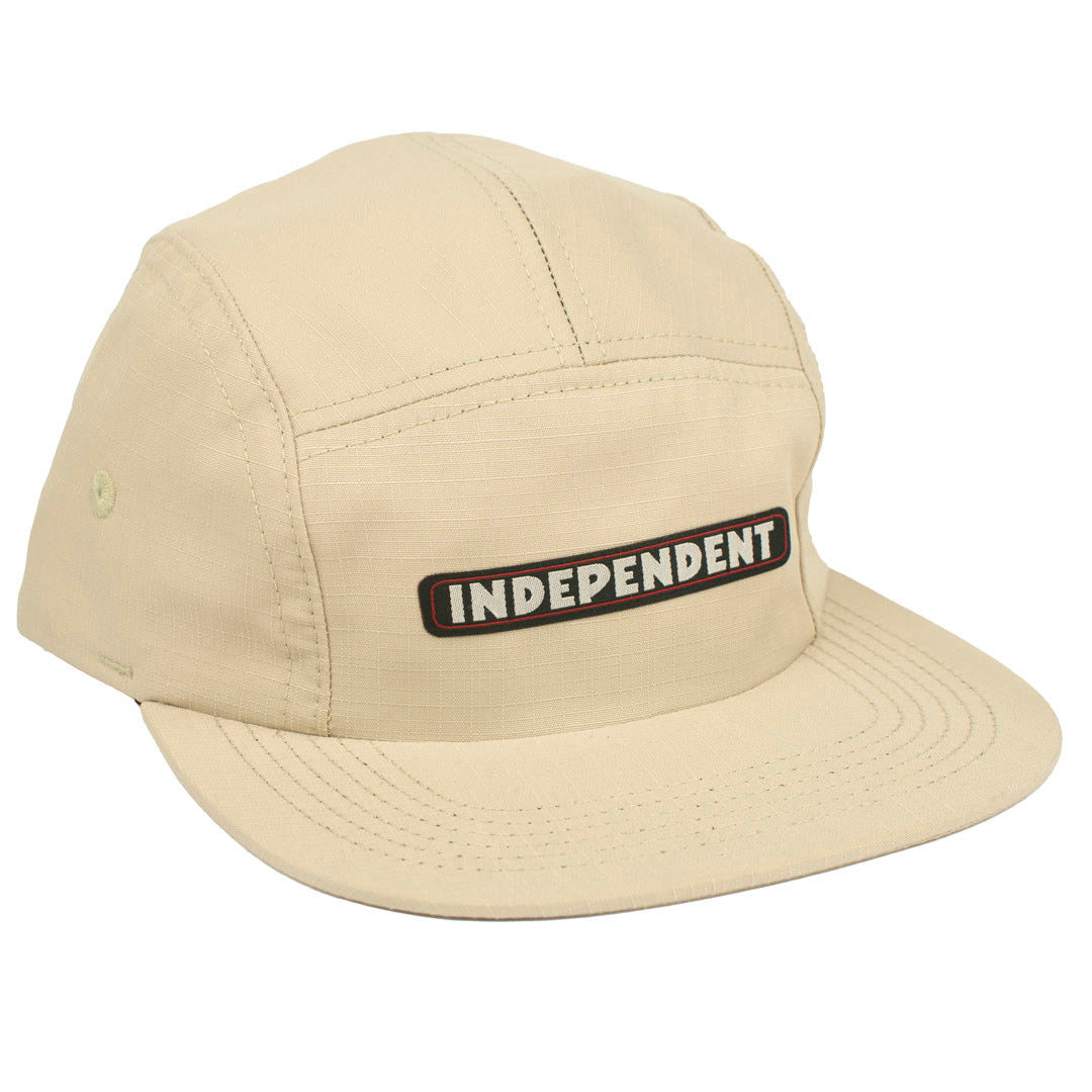 Boné Independent Trucks  Five Panel BAR LOGO  - Caqui/Bege
