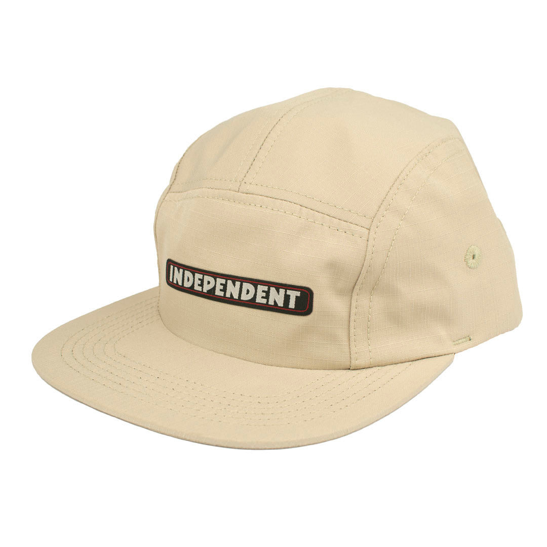 Boné Independent Trucks  Five Panel BAR LOGO  - Caqui/Bege