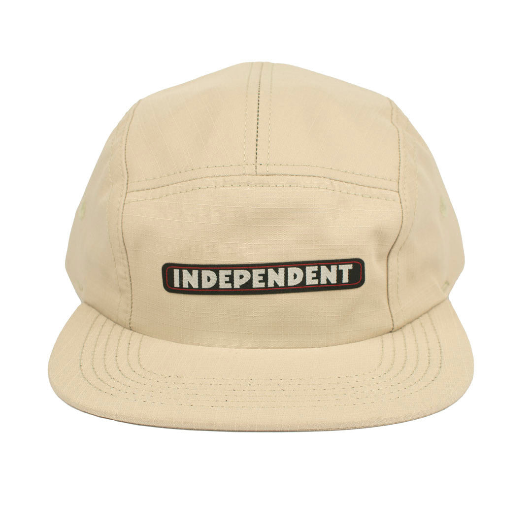 Boné Independent Trucks  Five Panel BAR LOGO  - Caqui/Bege
