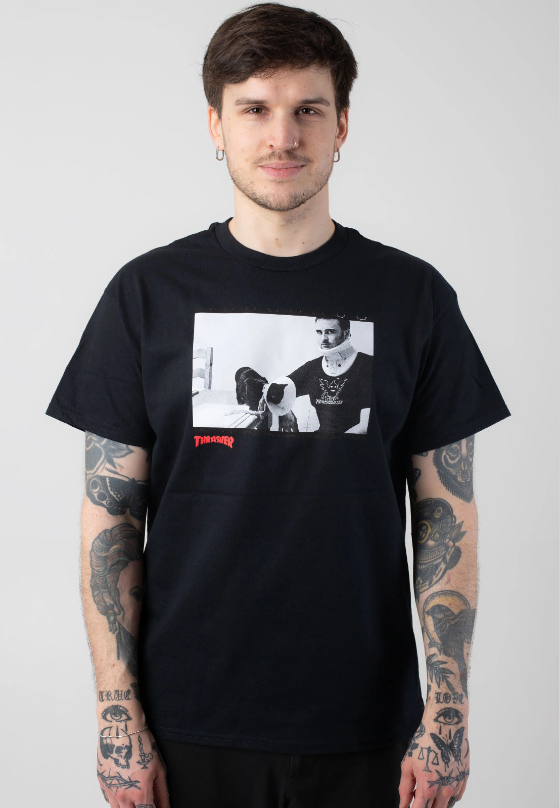 Camiseta Thrasher  TOY MACHINE TEMPLETON BY BRUNETT - Black/Preto