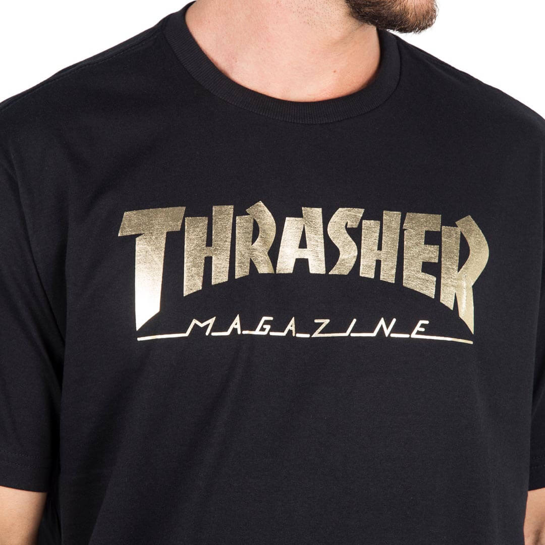 Camiseta Thrasher GOLD FOIL Black/Preto