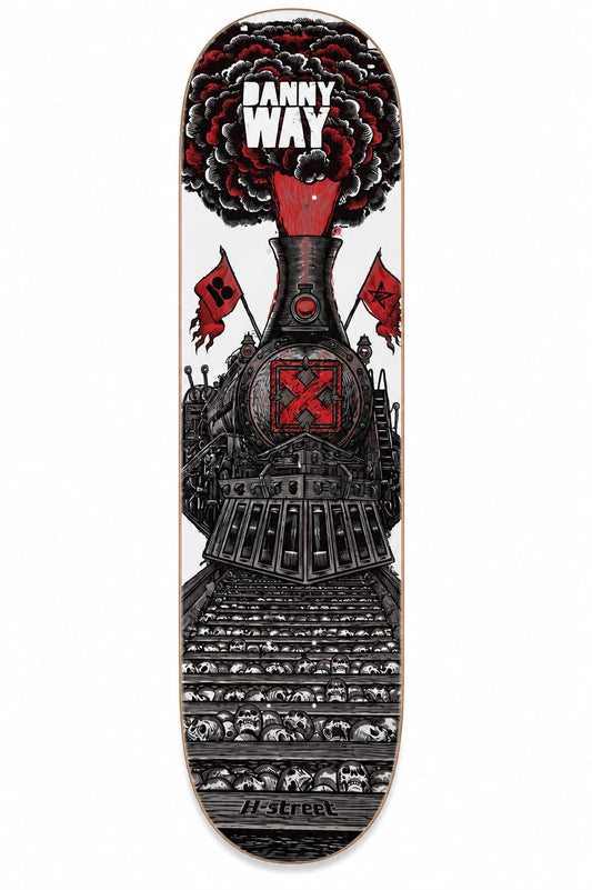 Shape importado H-Street Danny way HEAVY TRAIN White/red  Resin-7  8.75"
