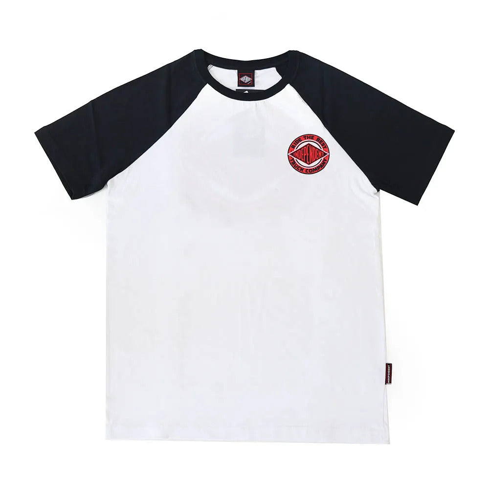 Camiseta Independent  BTG Summit Raglan Especial BRANCO/PRETO