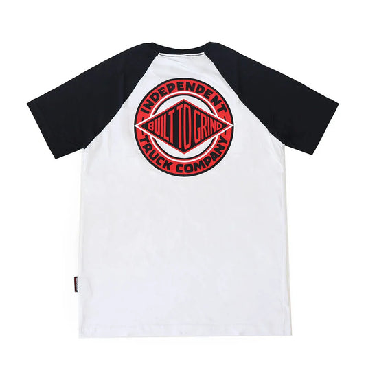 Camiseta Independent  BTG Summit Raglan Especial BRANCO/PRETO