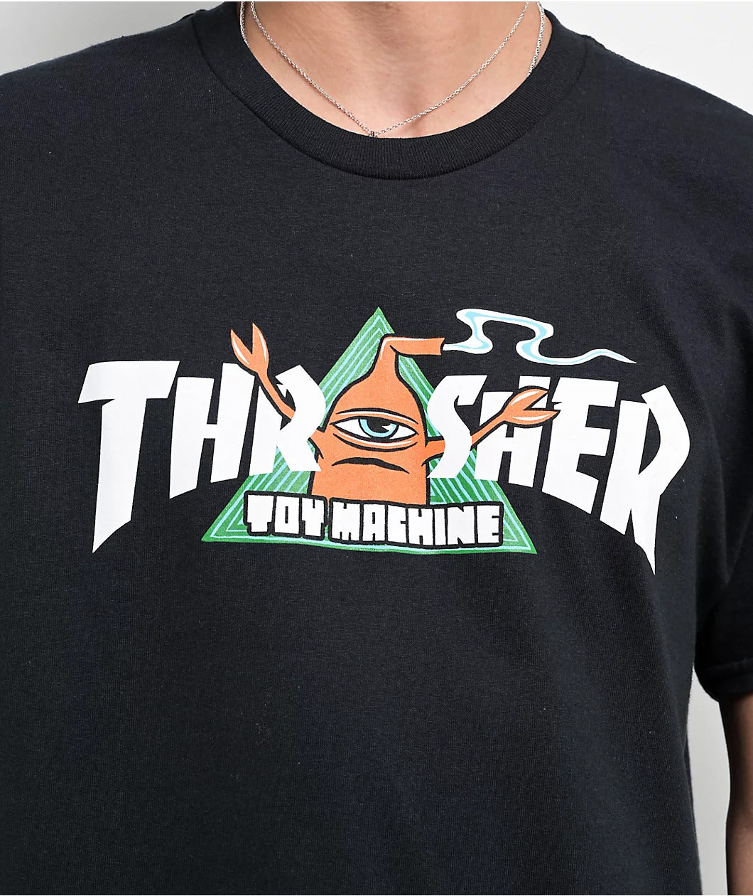 Camiseta Thrasher  TOY MACHINE VORTEX - Black/preto