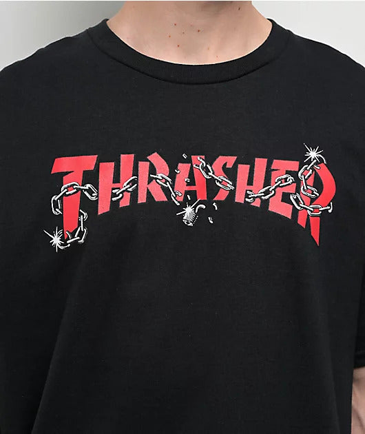 Camiseta Thrasher  CHAINS - Black/preto
