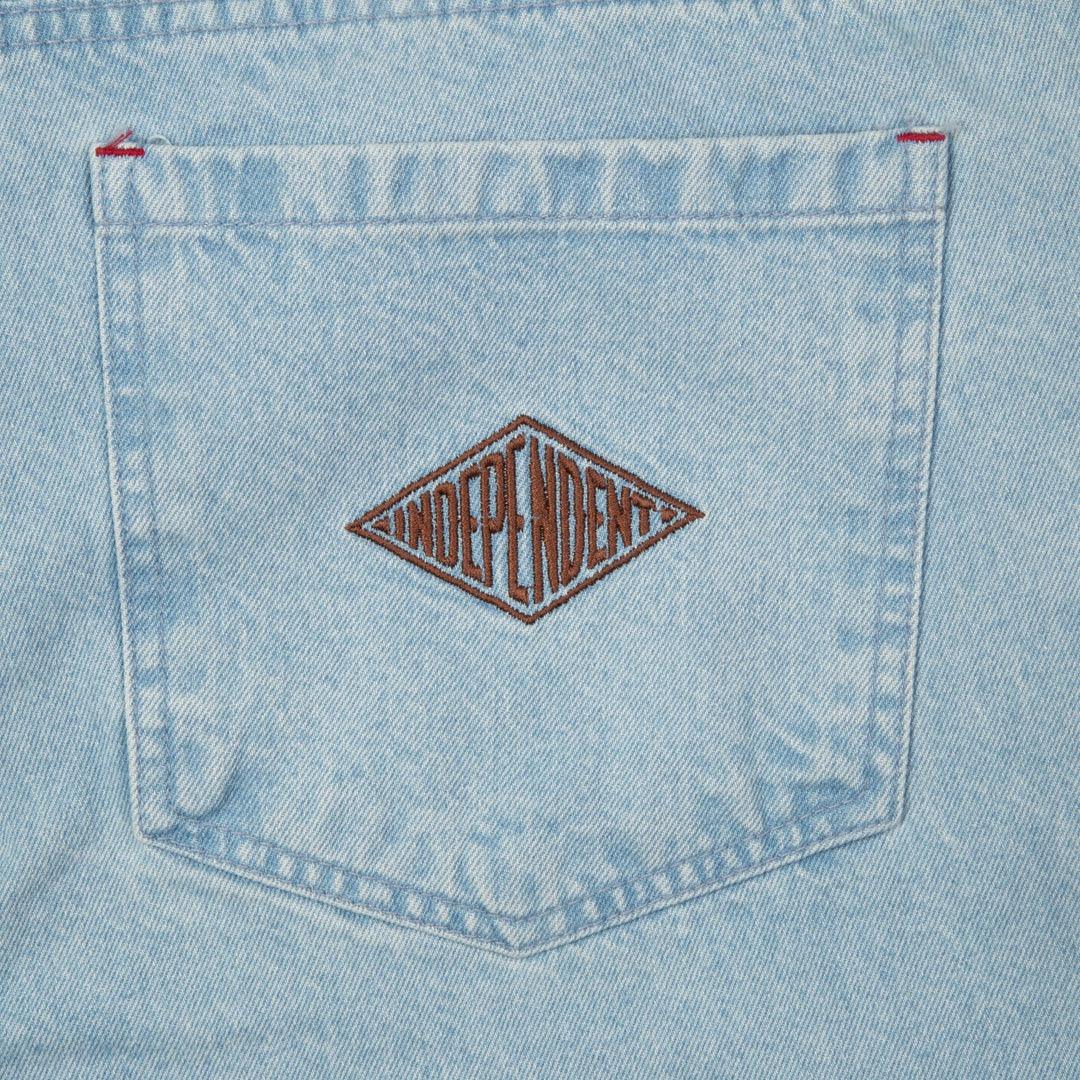 BERMUDA JEANS INDEPENDENT TRUCKS SUMMIT DENNIN SHORT - Light Blue - Dreamin Shop BR