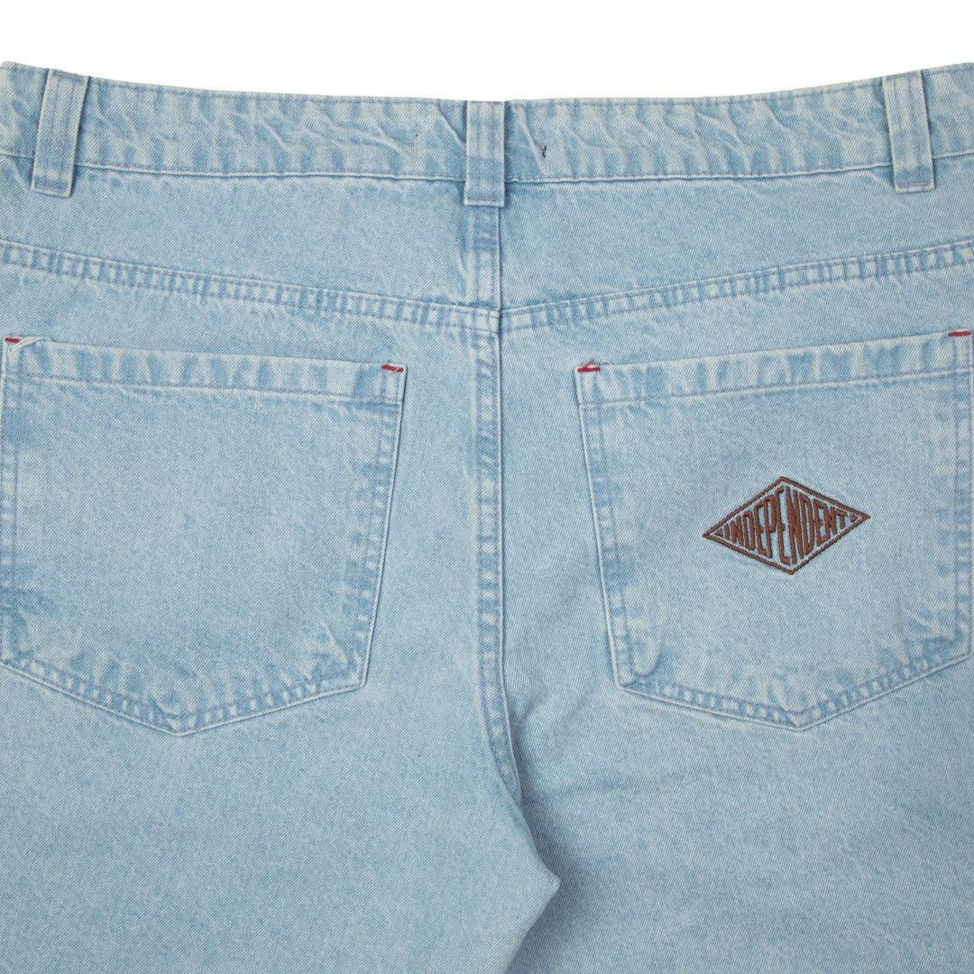 BERMUDA JEANS INDEPENDENT TRUCKS SUMMIT DENNIN SHORT - Light Blue - Dreamin Shop BR