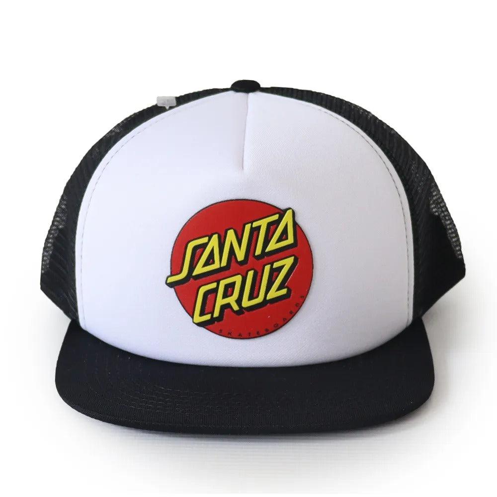 BONÉ SANTA CRUZ TRUCKER CLASSIC DOT BRANCO - Dreamin Shop BR