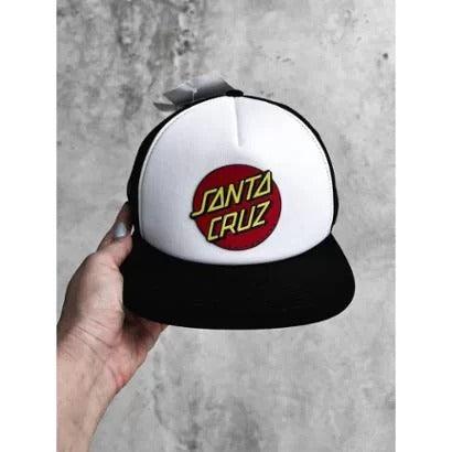 BONÉ SANTA CRUZ TRUCKER CLASSIC DOT BRANCO - Dreamin Shop BR