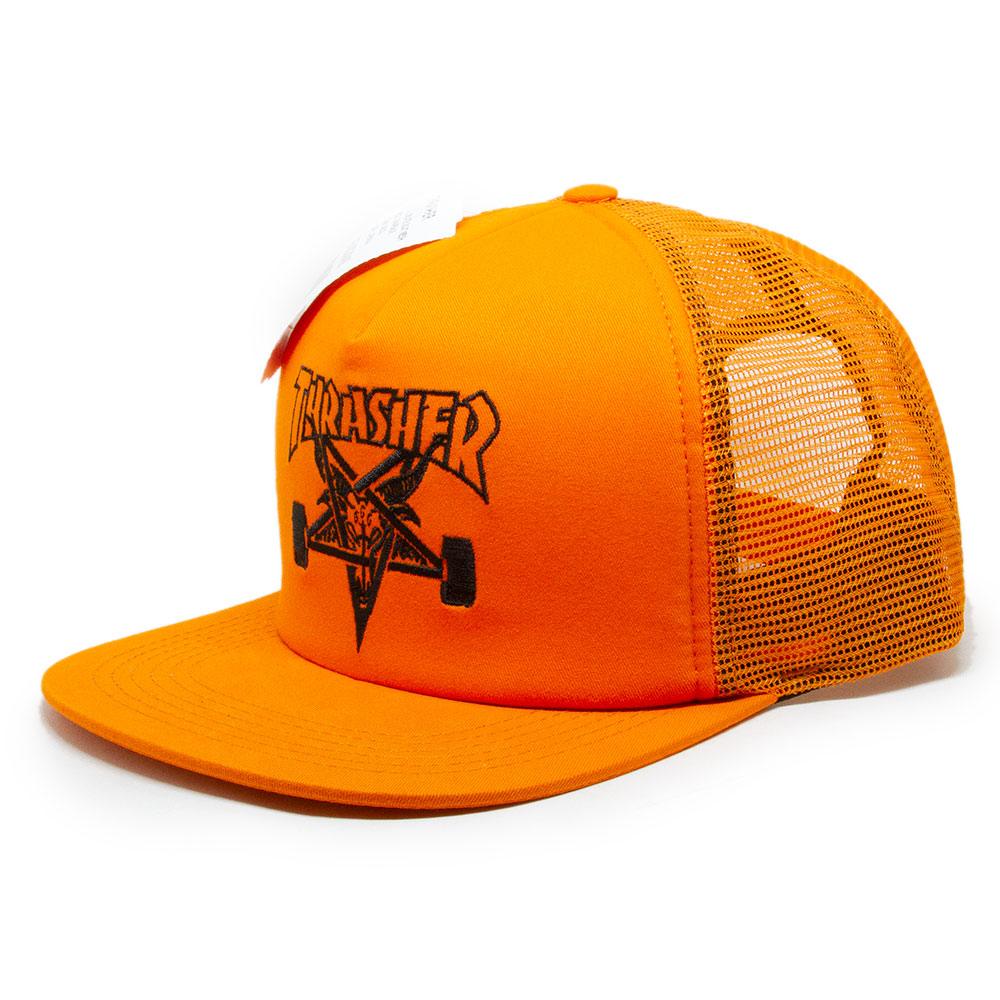 Boné Thrasher Trucker RTB Skate Goat Mesh - Laranja - Dreamin Shop BR