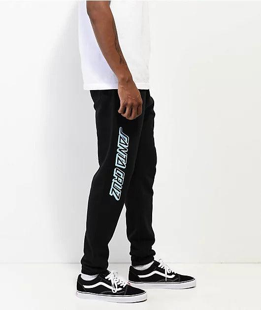 Calça de Moletom Santa Cruz - Unwid Sweatpants - Black/preto - Dreamin Shop BR