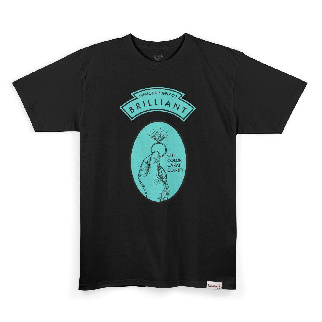 Camiseta Diamond Supply - BRILLIANT RING TEE - Black/Preto - Dreamin Shop BR