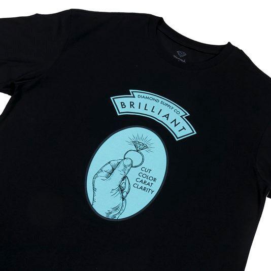 Camiseta Diamond Supply - BRILLIANT RING TEE - Black/Preto - Dreamin Shop BR