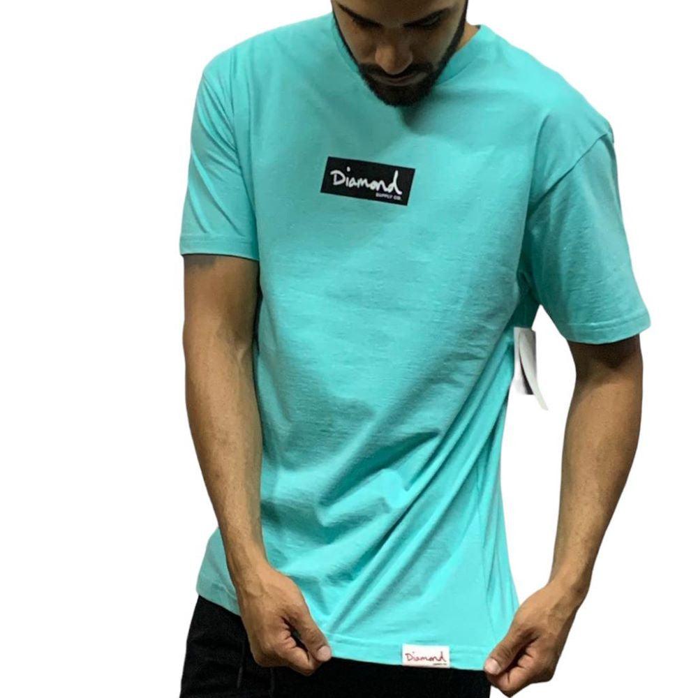 Camiseta Diamond Supply - OG MINI BOX TEE - Diamond Blue - Dreamin Shop BR