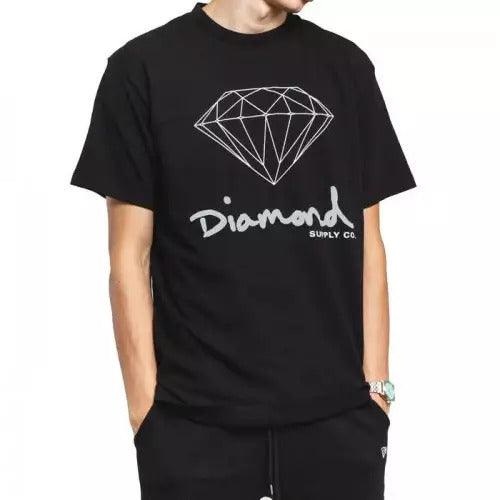 Camiseta Diamond Supply - OG SIGN TEE - Black/Preto - Dreamin Shop BR