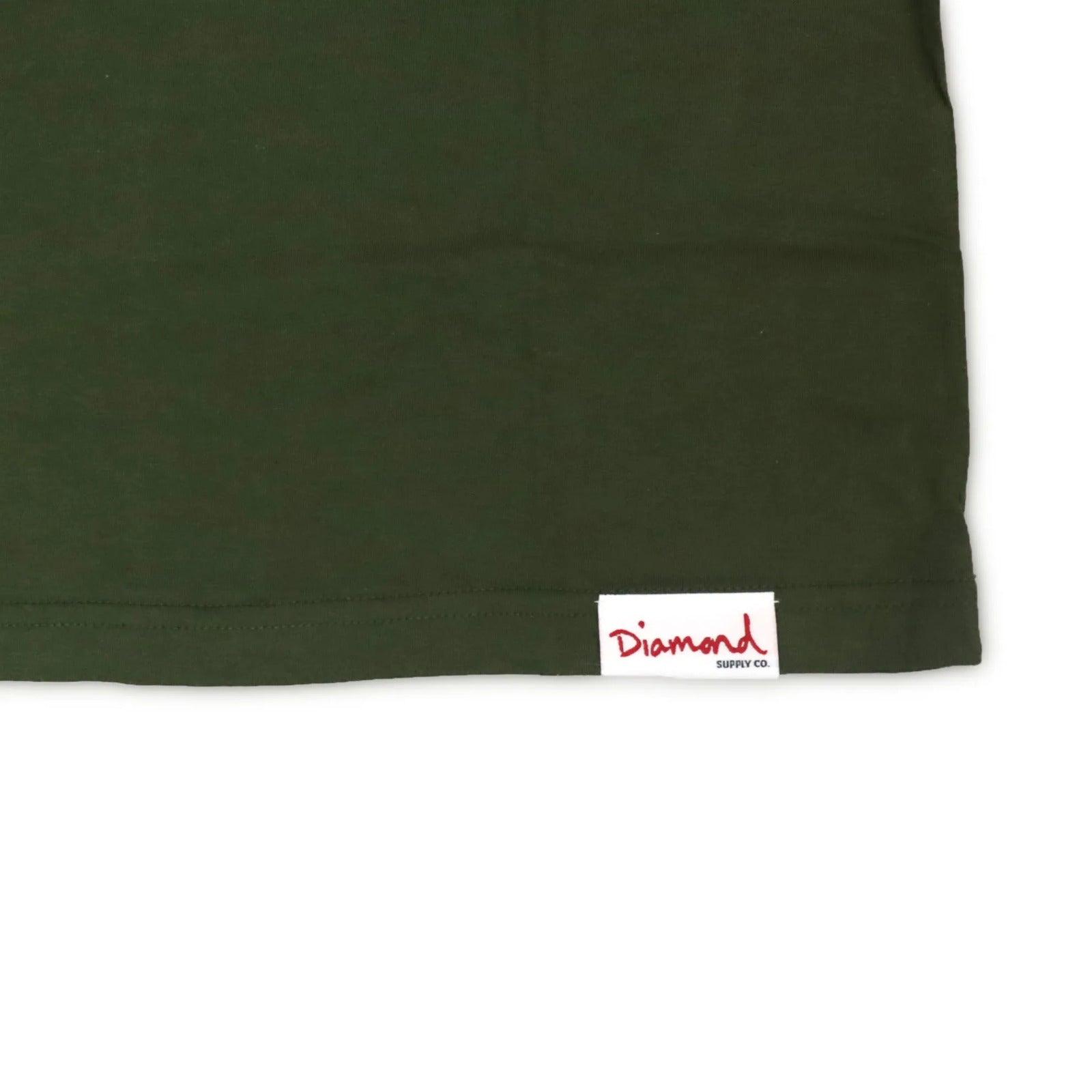 Camiseta Diamond Supply - OG SIGN TEE - Militar Green/ Verde militar - Dreamin Shop BR