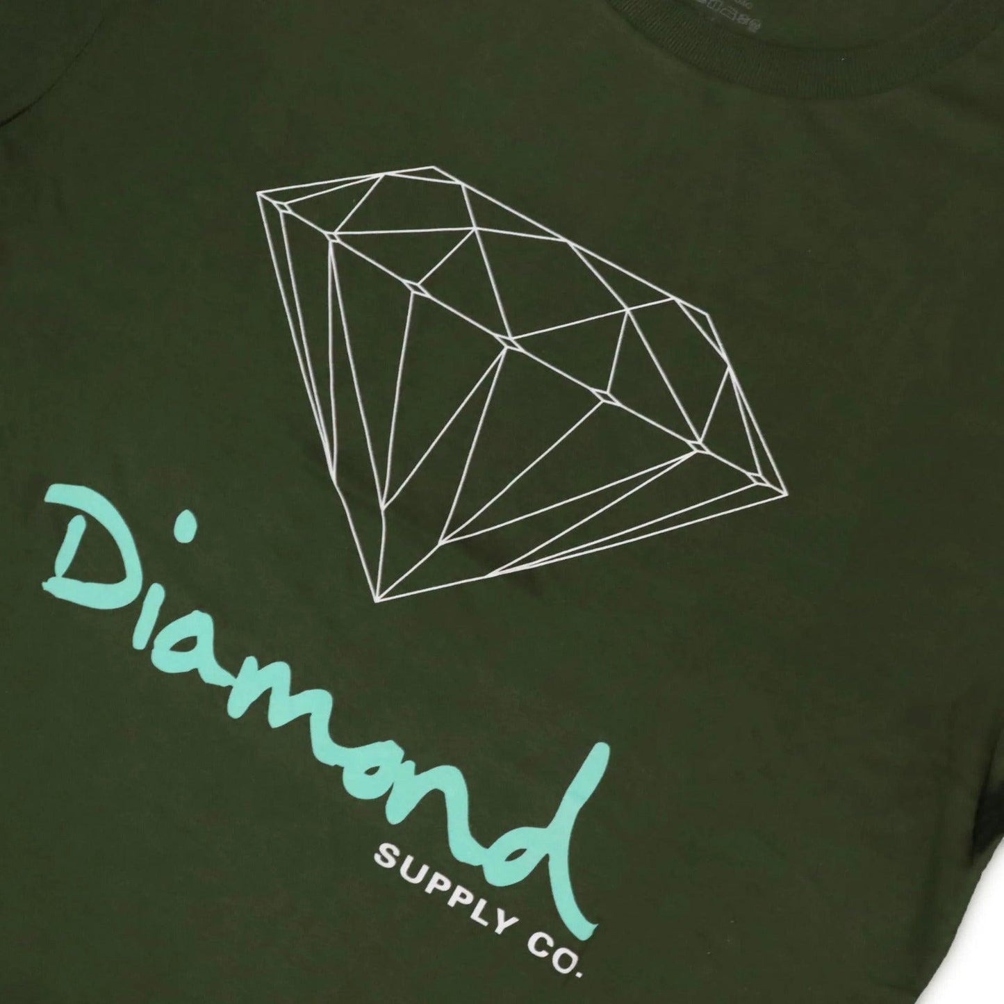 Camiseta Diamond Supply - OG SIGN TEE - Militar Green/ Verde militar - Dreamin Shop BR